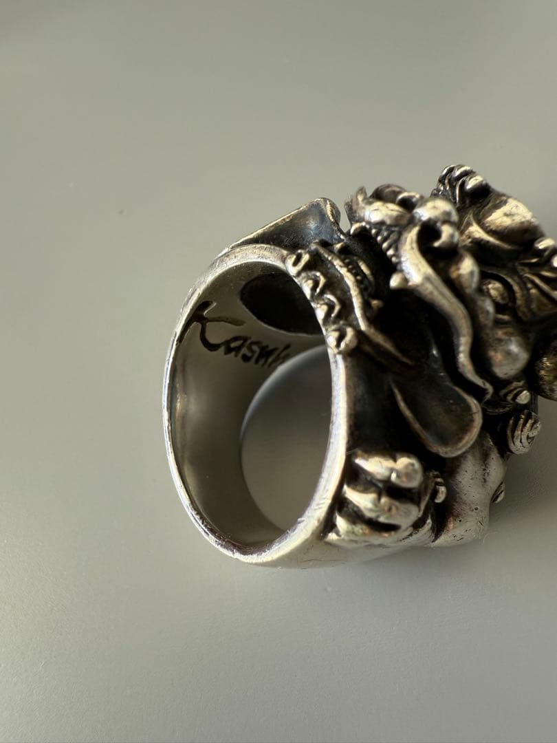 かすう工房 廃番 希少 初期 獅子リング