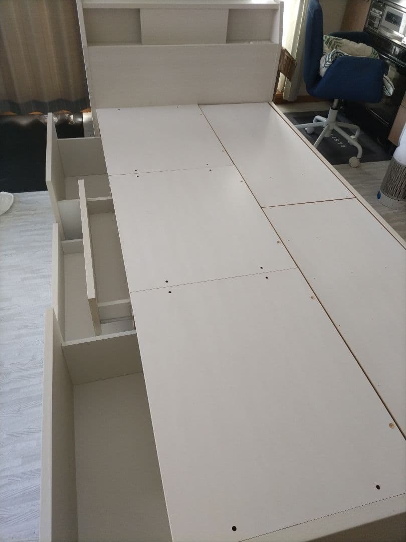 札幌市近郊の方限定！送料無料！ニトリ 収納付きシングルベッド コンセント付き