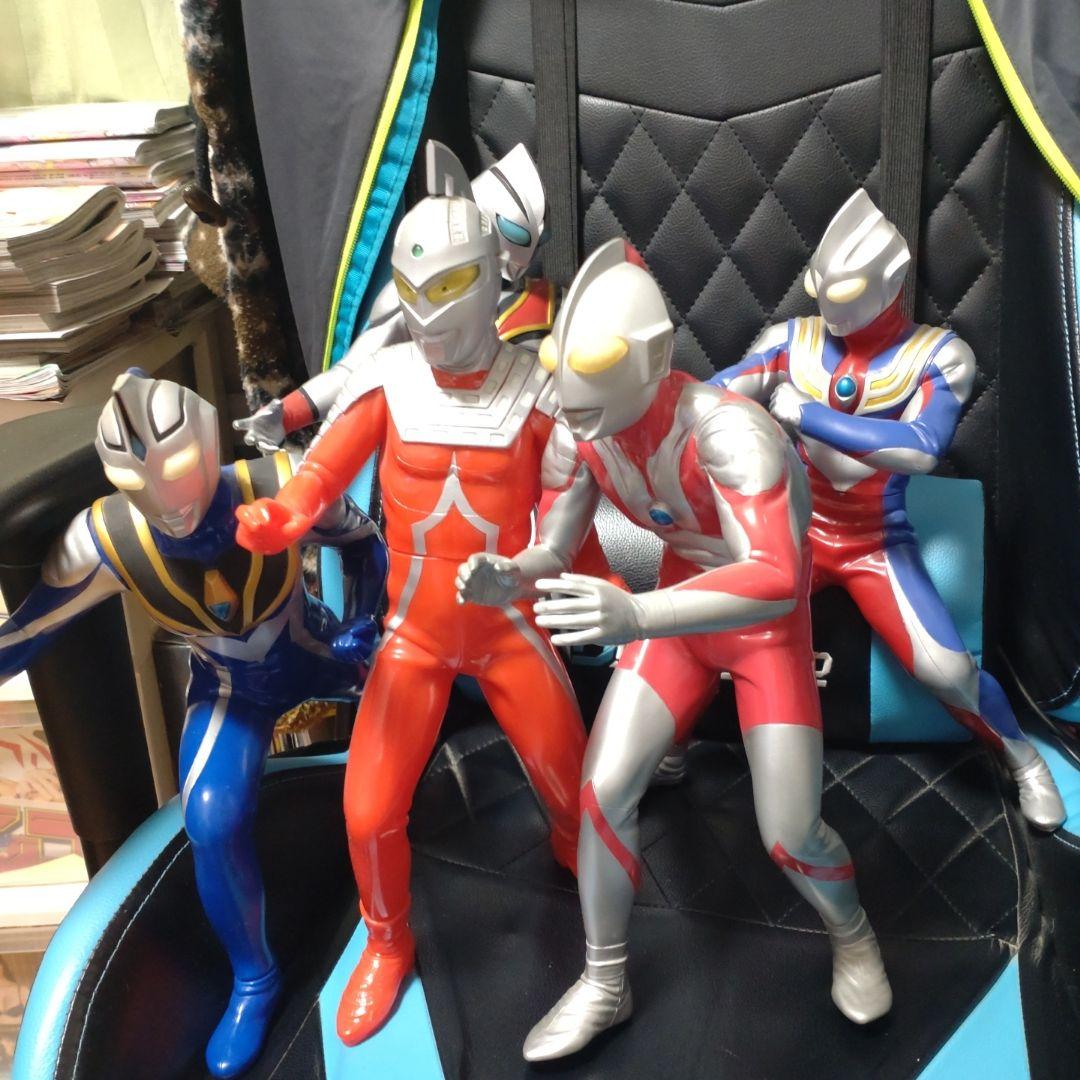 ウルトラマン　ビッグソフビフィギュアセット5体