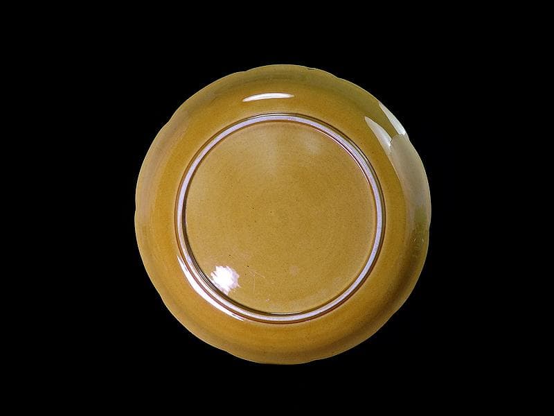 珉平焼　淡路焼　７寸半皿　E699AS-CRu