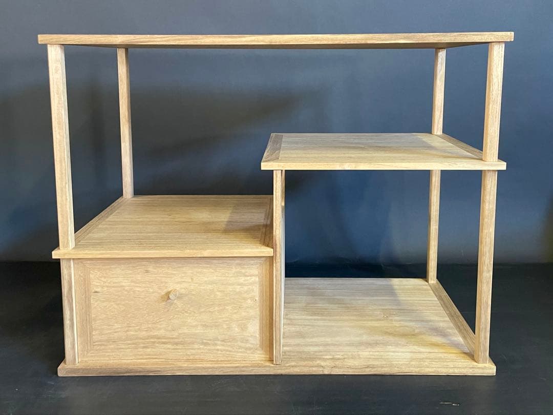 特価❣️『母』 利休好 袋棚 志野棚 組立式 仕舞い箱 茶道具 （26F①）