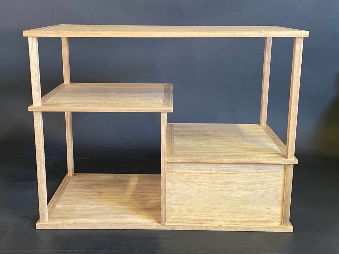 特価❣️『母』 利休好 袋棚 志野棚 組立式 仕舞い箱 茶道具 （26F①）