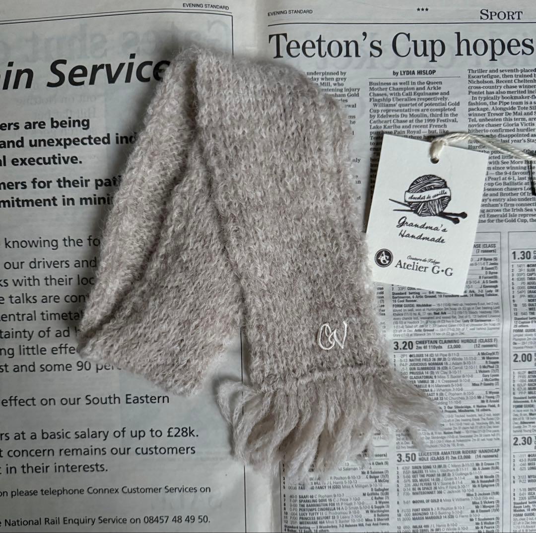 アトリエgg Handmade fringe muffler