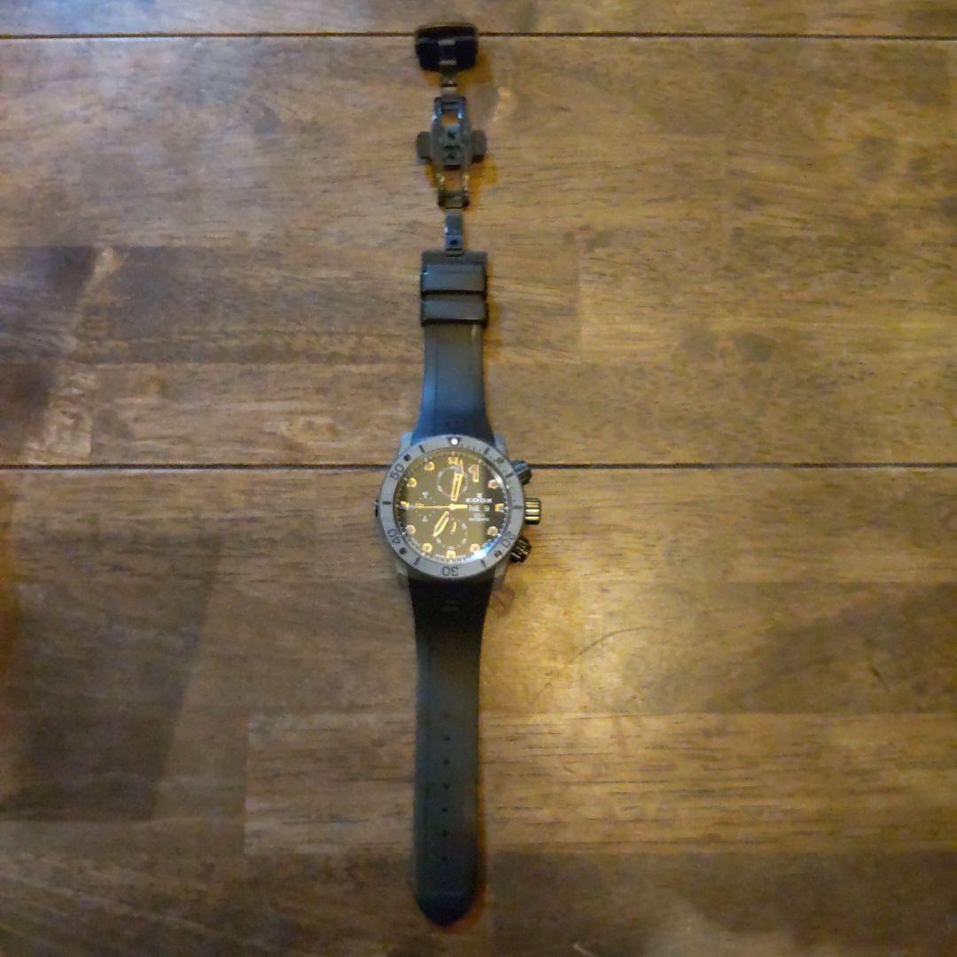EDOX クロノオフショア1 カーボンベゼル自動巻き腕時計