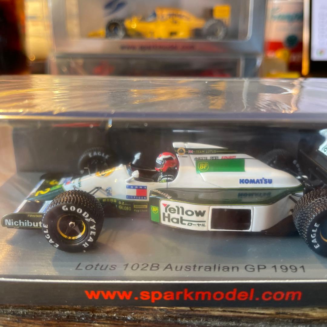 絶版　1/43 ロータス　102B オーストラリアGP 1991 J.ハーバート