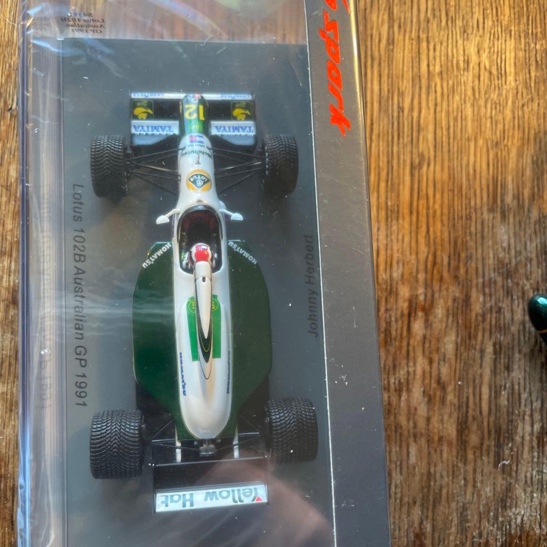 絶版　1/43 ロータス　102B オーストラリアGP 1991 J.ハーバート