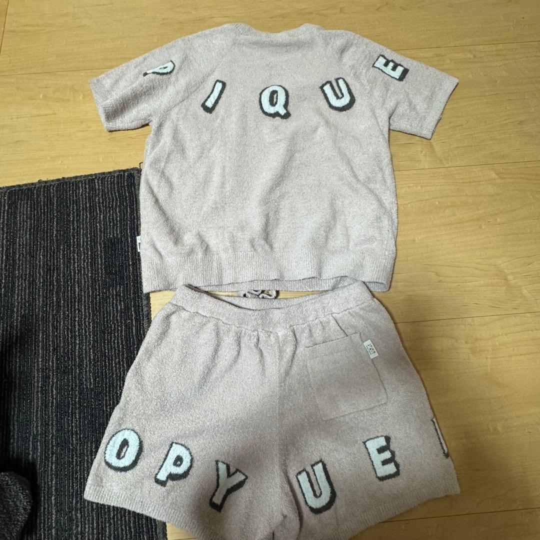 ジェラートピケ スヌーピー セットアップ ピンク 耳 長ズボン パンツ 半袖