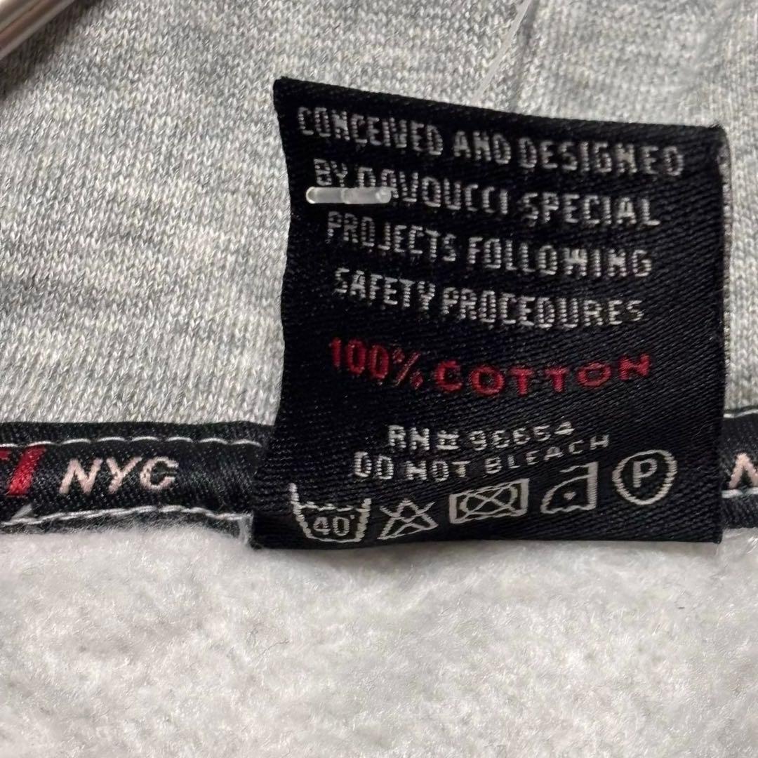 【新品タグ付】DAVOUCCIダヴォッチ パーカースウェット ロゴ刺繍　裏起毛