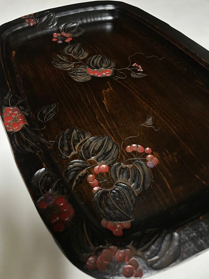 《草木彫》川添日記 自然皿 漆器 百年器 神様からの贈りもの