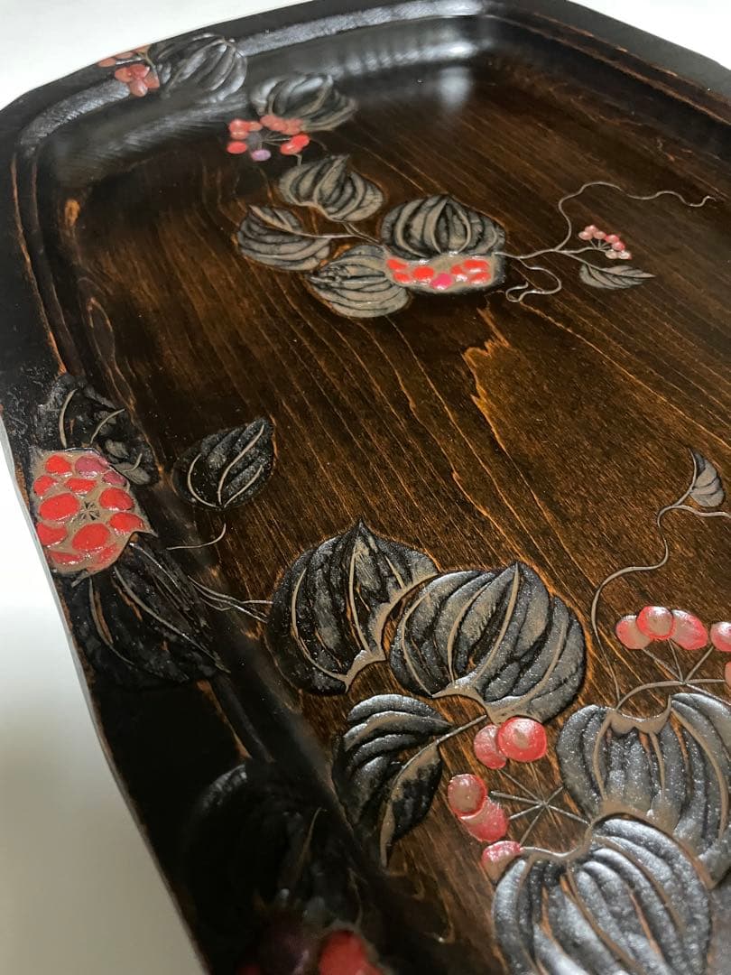 《草木彫》川添日記 自然皿 漆器 百年器 神様からの贈りもの