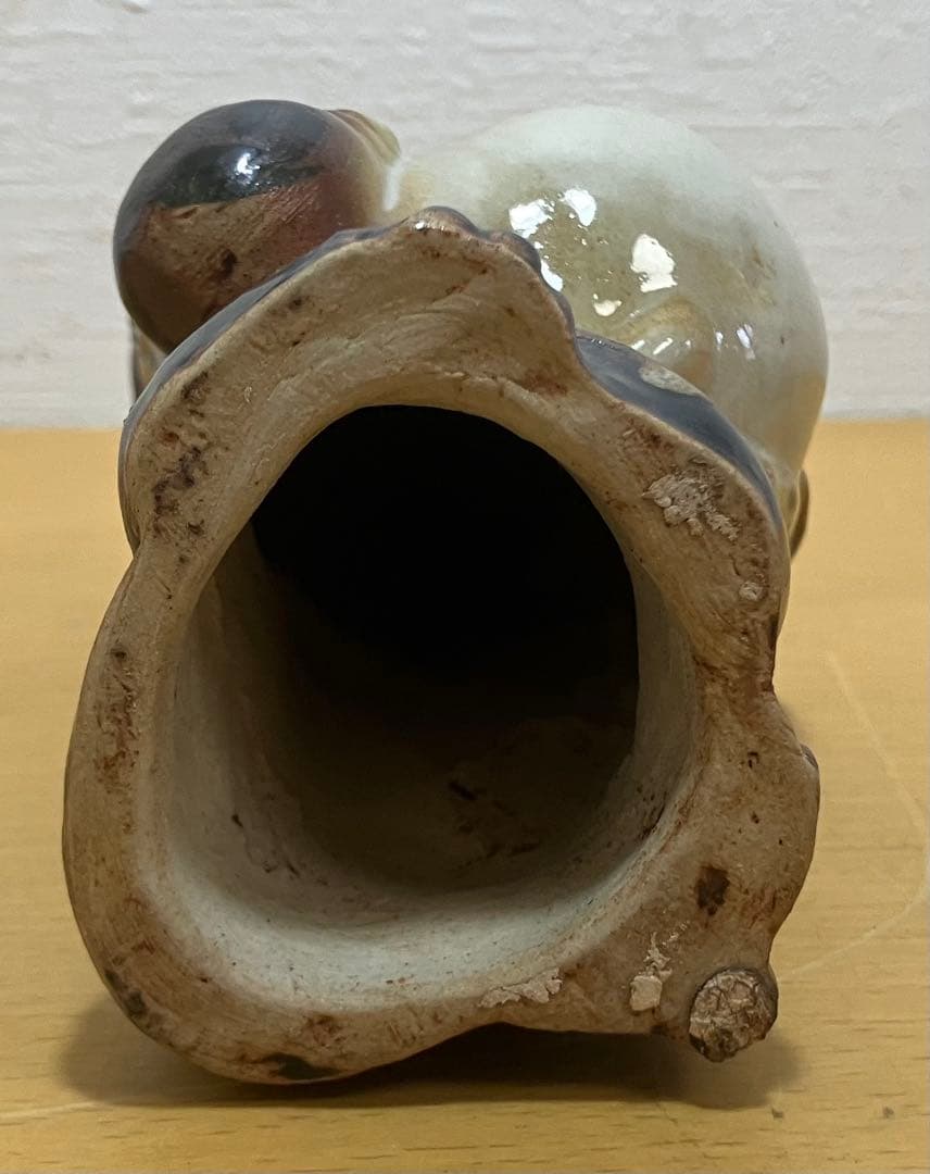 【たぬき/狸】縁起物　インテリア　オブジェ　工芸品　焼物　信楽焼？