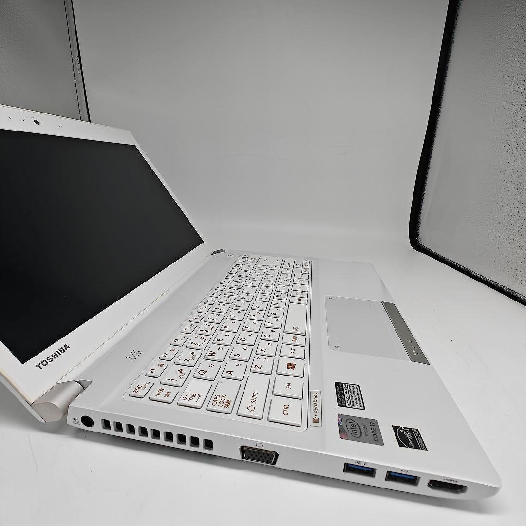 【東芝】R83 高性能i7 新品SSD512GB 16GB ホワイト ノートPC