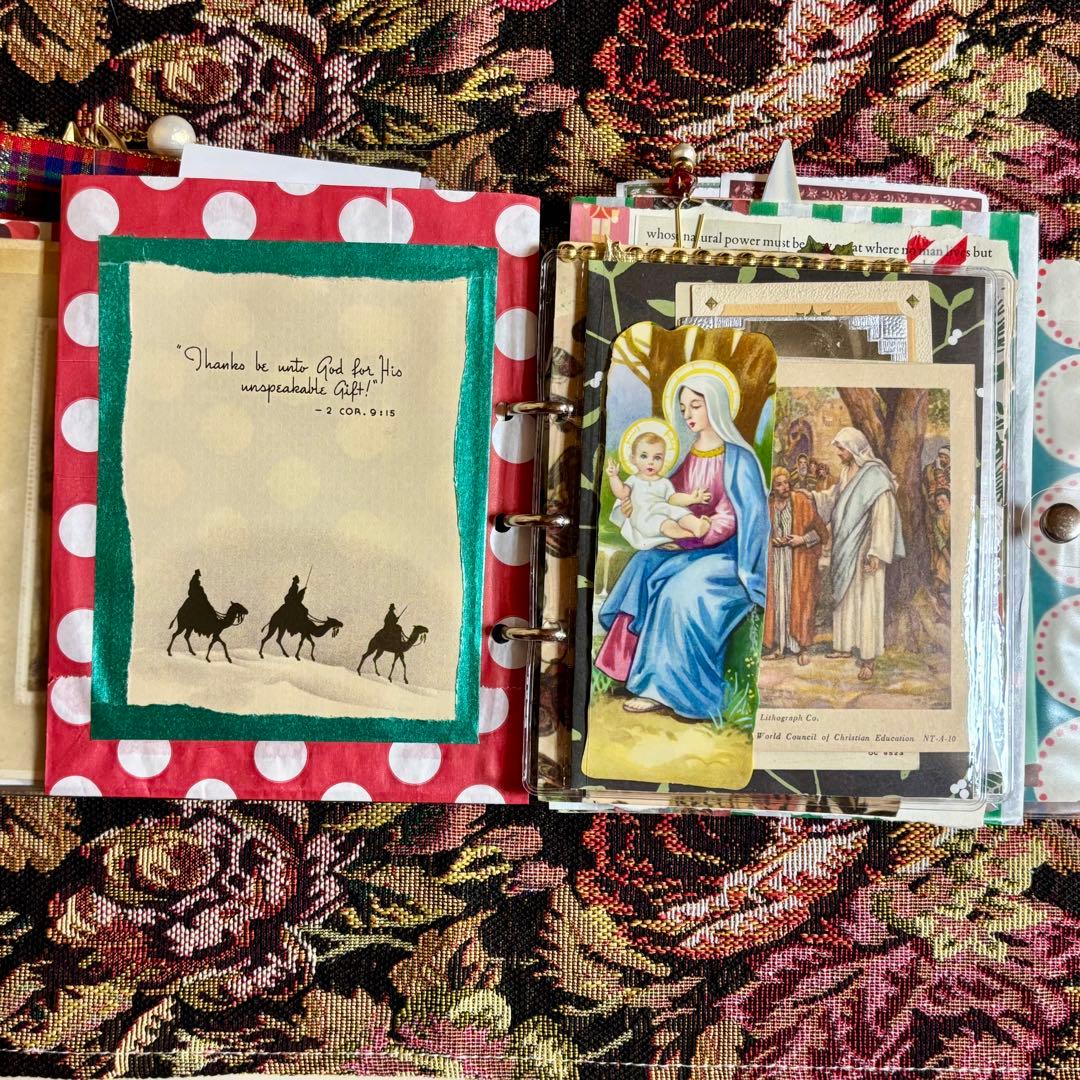 クリスマスおすそ分けファイル　ジャンクジャーナル　コラージュ素材