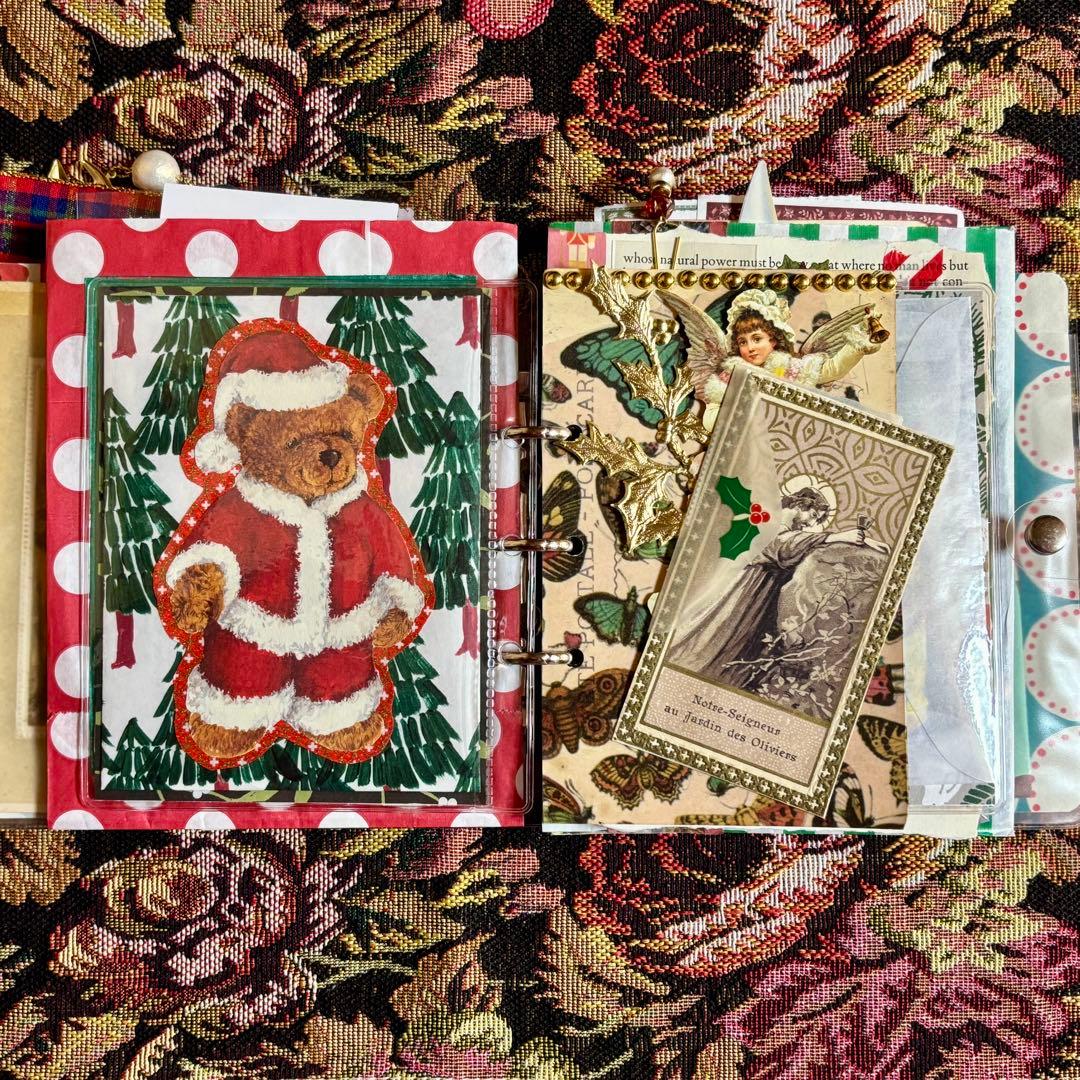 クリスマスおすそ分けファイル　ジャンクジャーナル　コラージュ素材