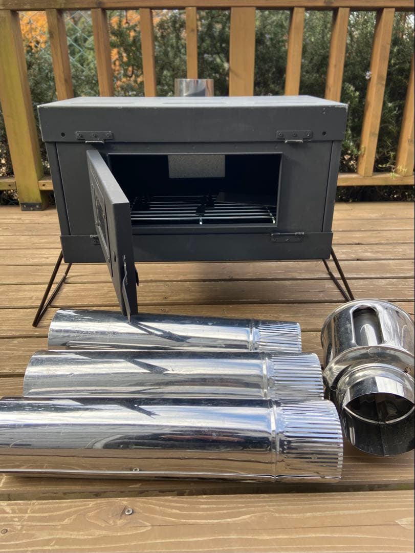 M*9様 【絶盤/未使用/煙突付】 テンマク デザイン iron stove 薪