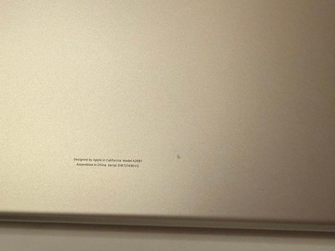 Apple MacBook Air (M2, 2022) USキーボード