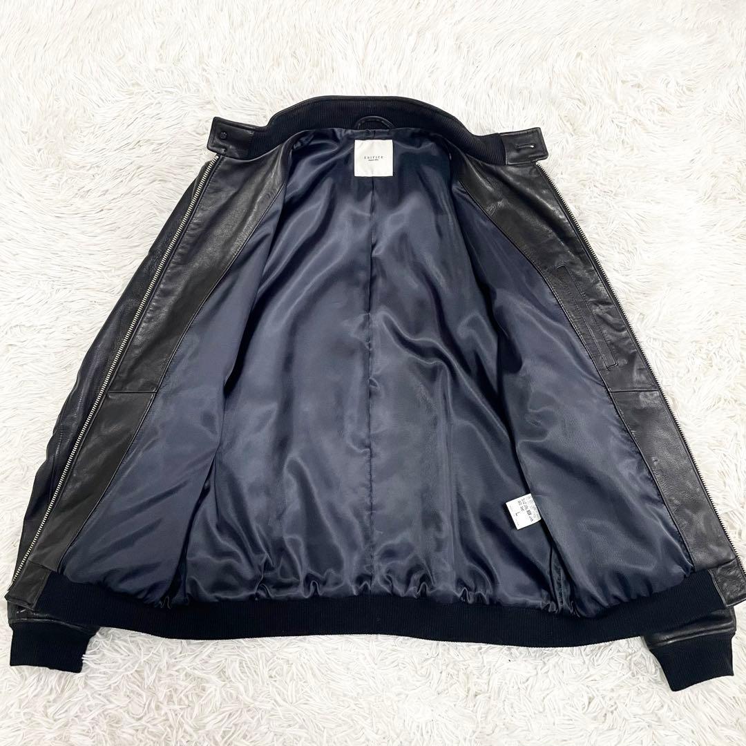 【専用】エディフィス シングルライダース ラムレザー 羊革 ブラック L