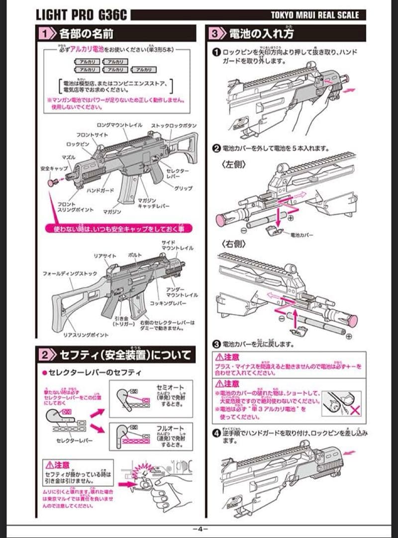 美品　東京マルイ G36C 電動ガン　ライトプロ 10歳以上　実物スケール