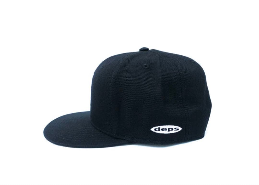 deps BASEBALL LOGO CAP【BLACK×WHITE】