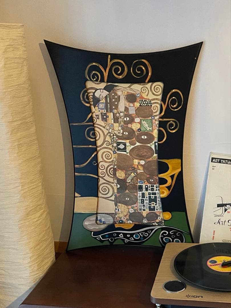 クリムト「抱擁」　変型珍しい額装！額縁