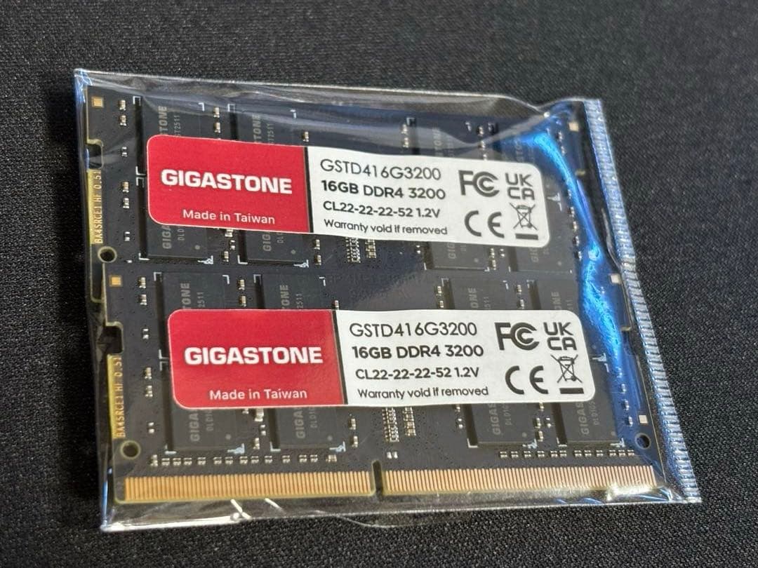 米*茶様 GIGASTONE DDR4-3200 32GB(16GB2枚)メモリ