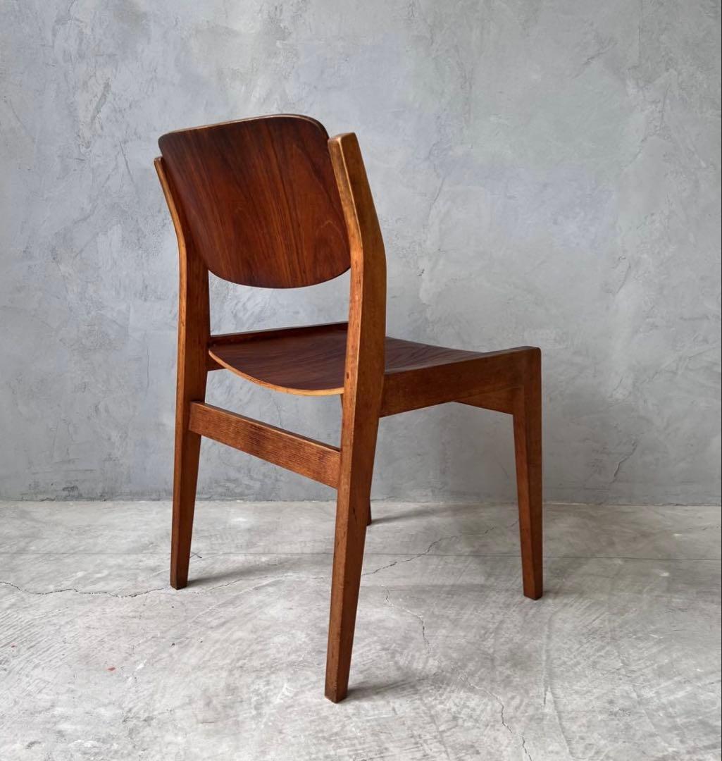 超希少 極初期型 天童木工 水之江忠臣 ブックチェア チーク材 ヴィンテージ