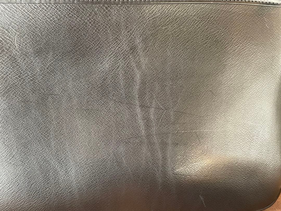 【未使用】万双　双鞣和地 シングルブリーフケース　ブラック　黒