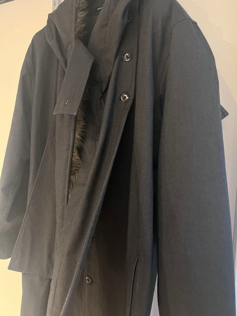 ヨウジヤマモト プールオム 18AW Double Hooded ドレスコート