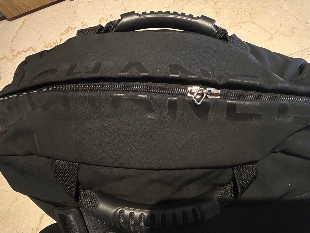 シャネルスポーツライン　ココマーク　黒ブラックボストンバッグ　CHANEL