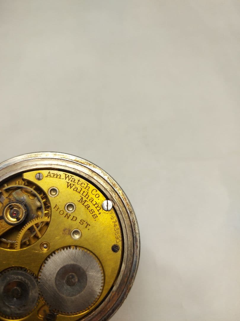 中古品/アンティーク/ウォルサム/ミリタリー懐中時計/ジャンク(不動)