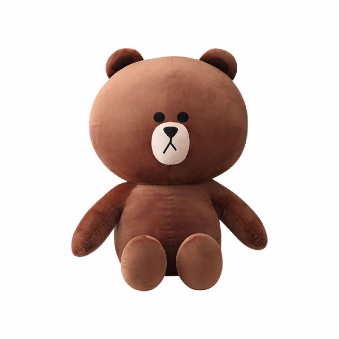 激レア！LINE FRIENDS 110cmぬいぐるみ ブラウン