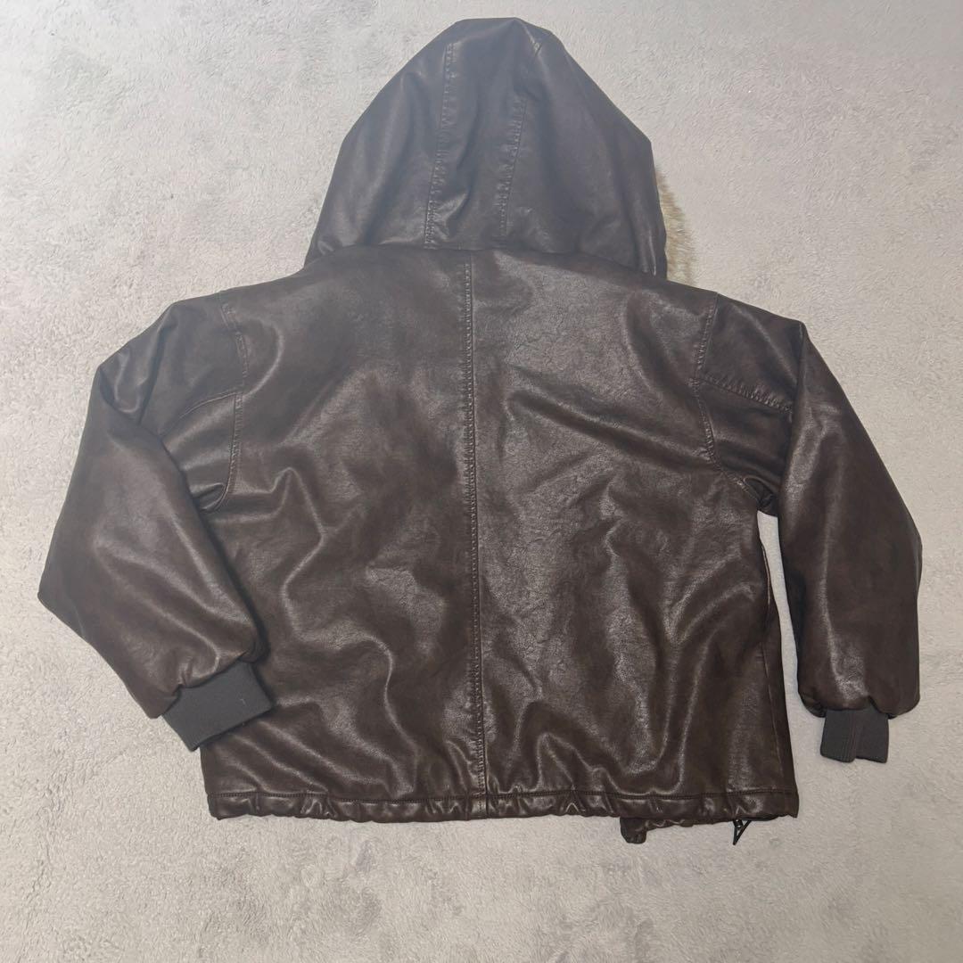 ペパロニ　ドローコードダブルジップ２WAYフードブルゾン