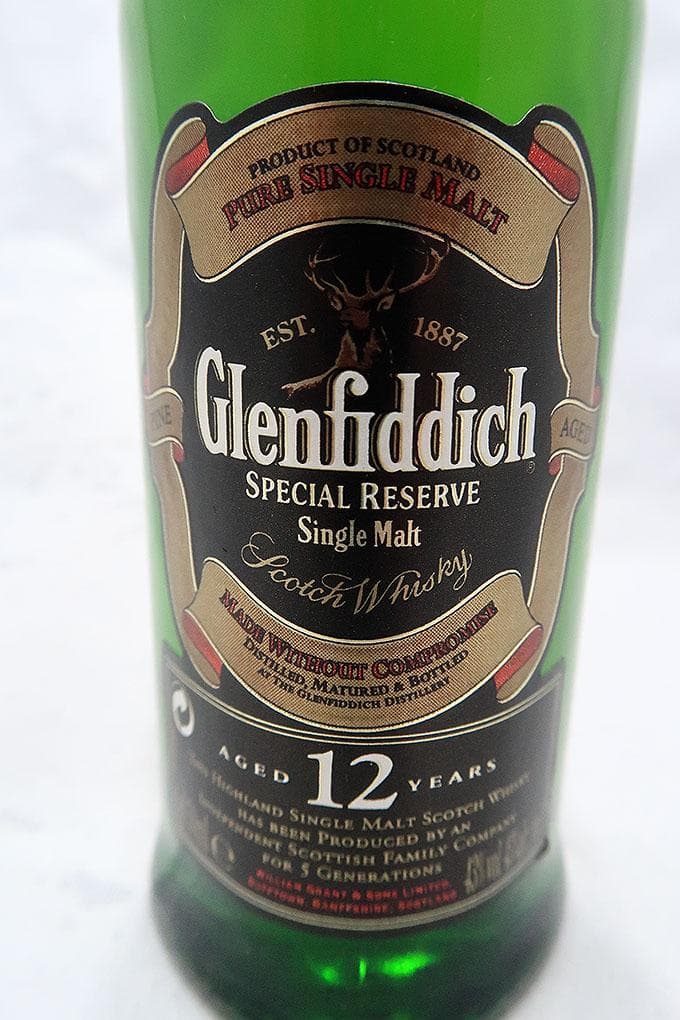 グレンフィディック１２年シングルモルトウィスキー 缶ケース入ミニチュアボトル