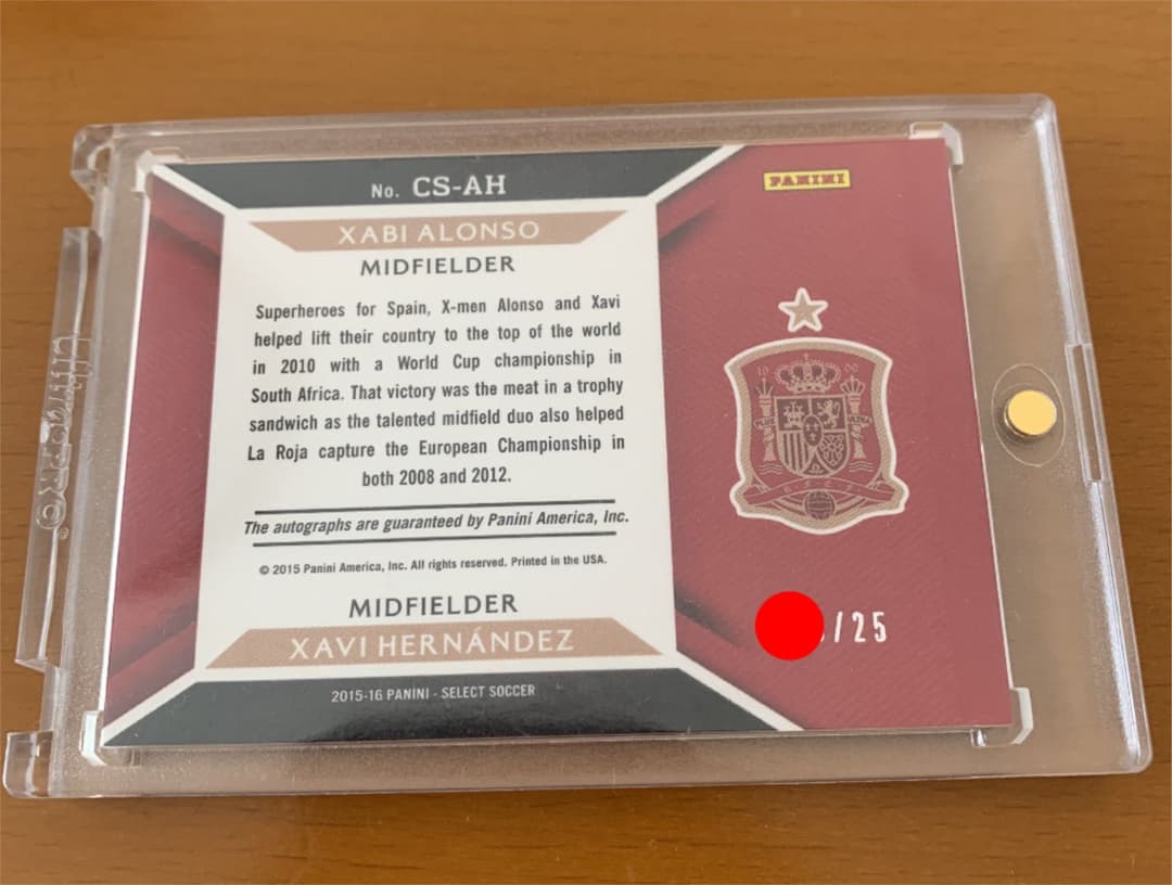 祝EURO優勝　ジャビアロンソ、シャビヘルナンデス　25枚限定　コンボサイン