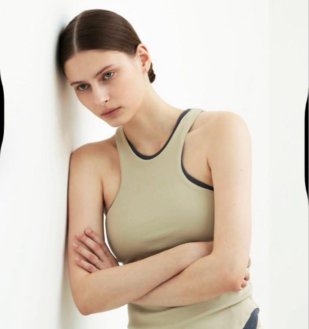 【未使用】todayful studio doe コラボ　タンクトップ　セージ