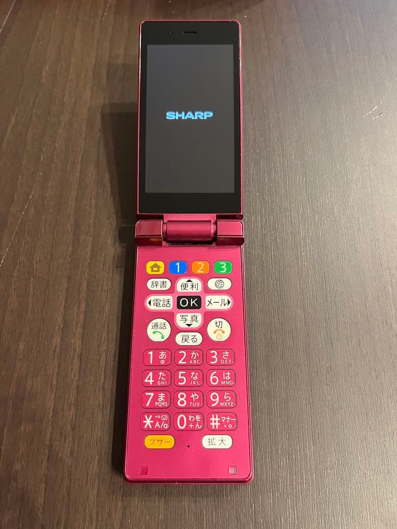 【値下げ交渉可】かんたん携帯9　505SH　ワインレッド