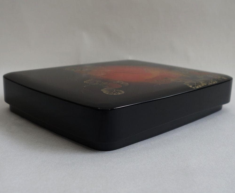 未使用 輪島塗 沈金 めじろ 硯箱