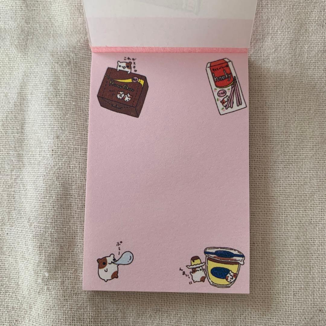 ハムスター　メモ帳2冊　当時物　平成レトロ　ハムちゃん　はむ菓子堂　スペースハム