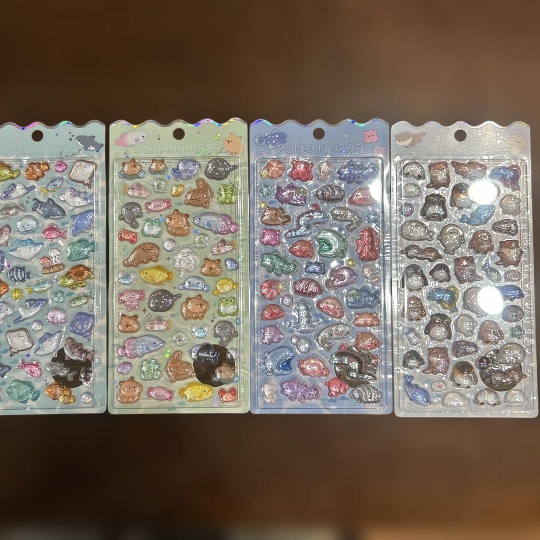 水族館限定　BONBON ボンボンドロップシール　4シート