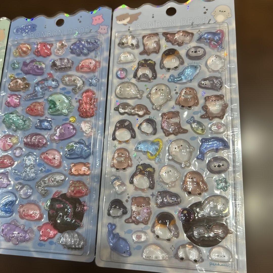 水族館限定　BONBON ボンボンドロップシール　4シート