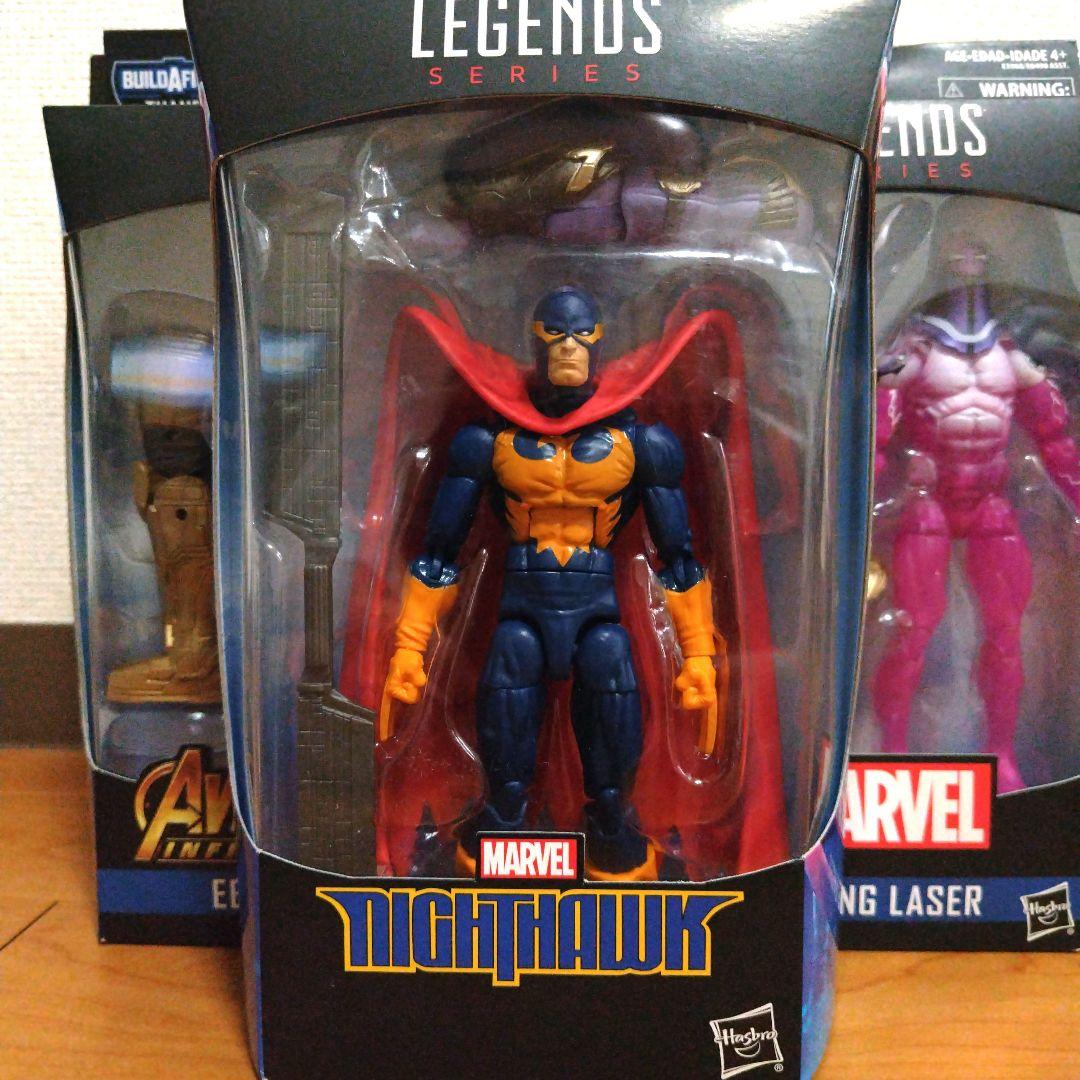 マーベルレジェンド　ヘラクレス　ナイトホーク　　リビングレーザー　エボニーマウ