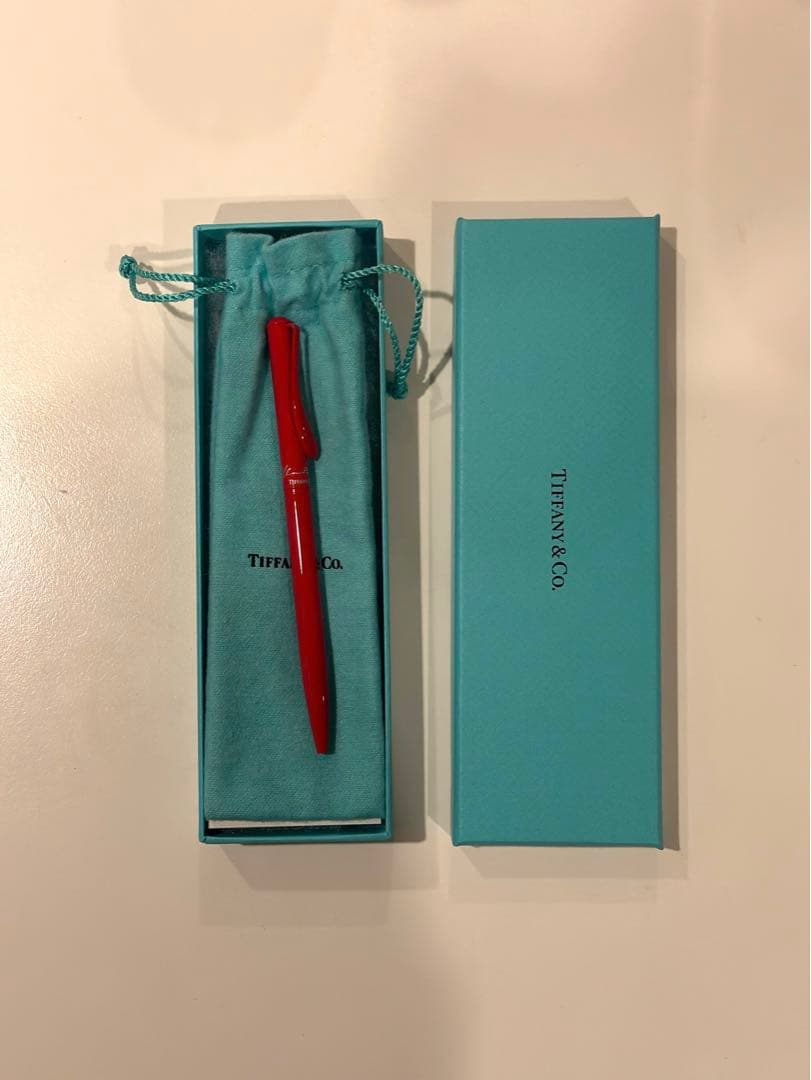 Tiffany & Co. 赤 ボールペン 専用ボックス付き