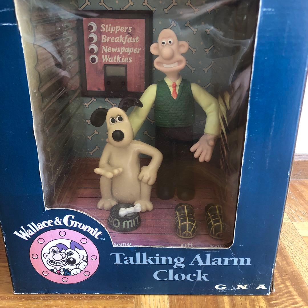未使用　ウォレス&グルミット時計　トーキング　アラーム　クロック