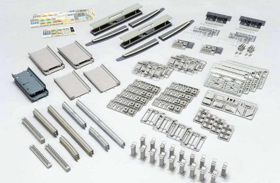 TOMIX Nゲージ 高架複線階層駅セット レールパターンHB-B 91043