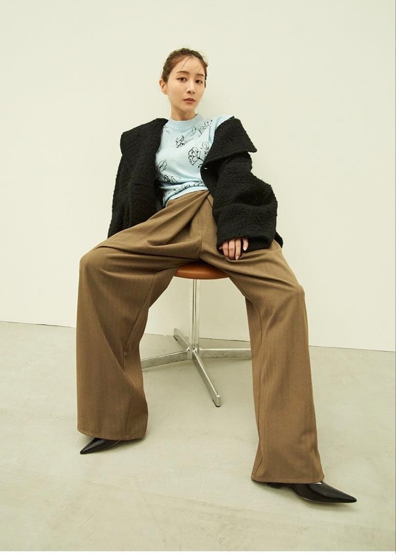 新品クラネMINAMI TANAKA×CLANE OVER TWEED COAT