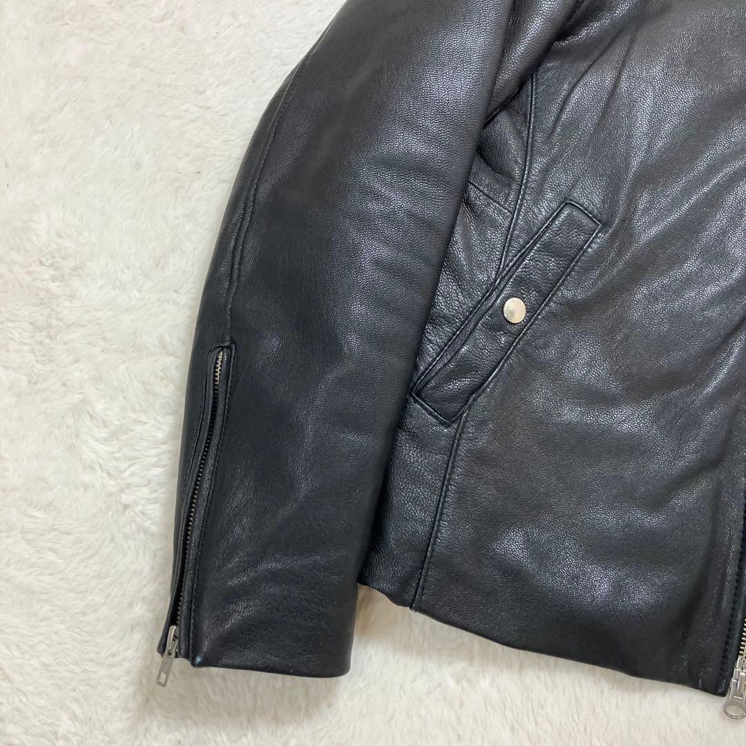 美品✨ユナイテッドアローズ やぎ革 ゴート レザージャケット 裏地キルティング