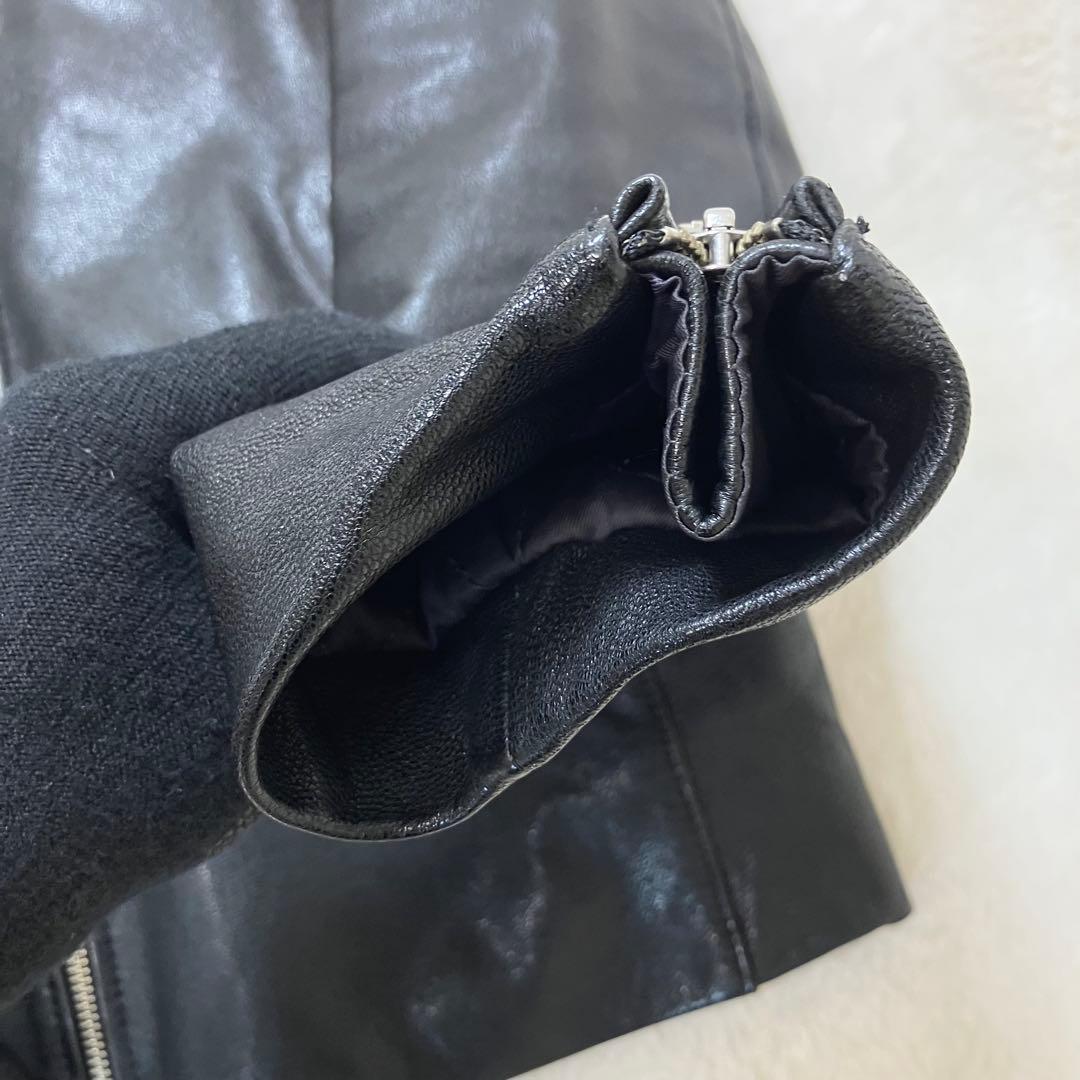 美品✨ユナイテッドアローズ やぎ革 ゴート レザージャケット 裏地キルティング