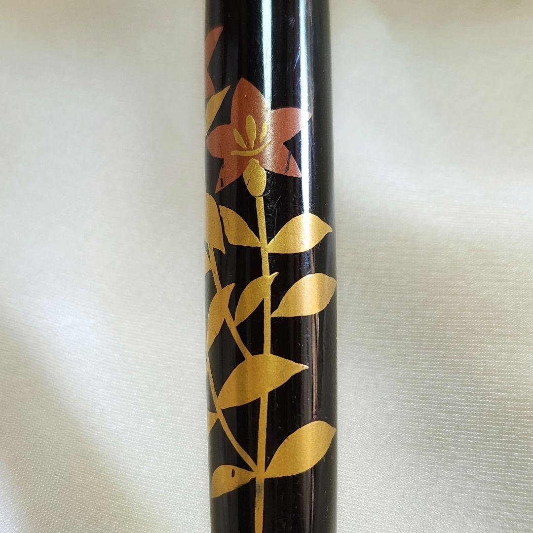 プラチナ URUSHI MAKI-E #3776 14K 中　蒔絵　京雲　桔梗？