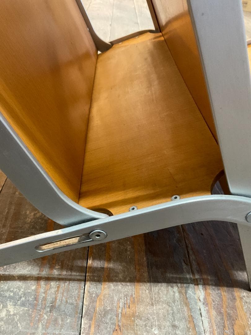 折りたたみ式木製マガジンラック 3段 ナチュラル　YCAMI　イカミ