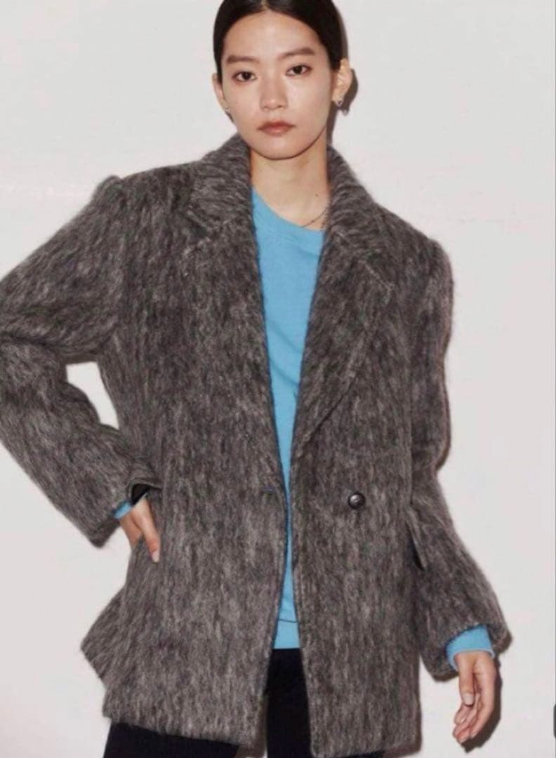 VEQUM シャギージャケットコート